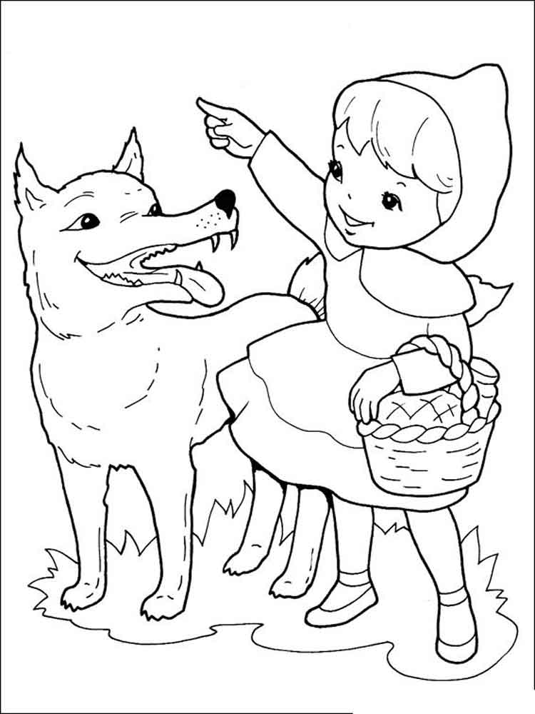 Little Red Riding Hood 4 coloring page