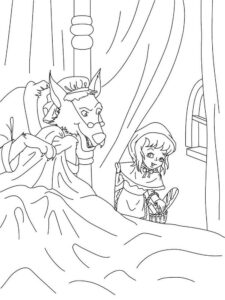 Little Red Riding Hood 9 coloring page