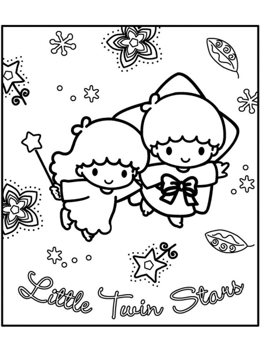 Little Twin Stars 2 coloring page