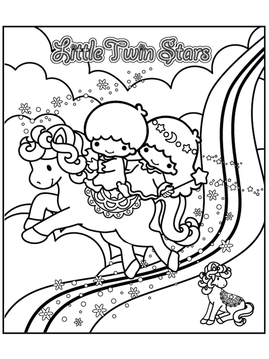 Little Twin Stars 5 coloring page