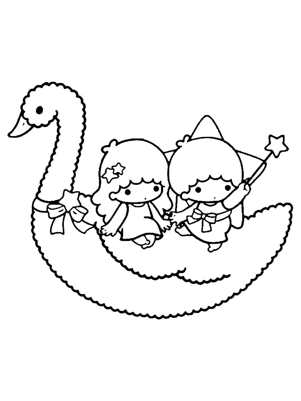 Little Twin Stars 6 coloring page