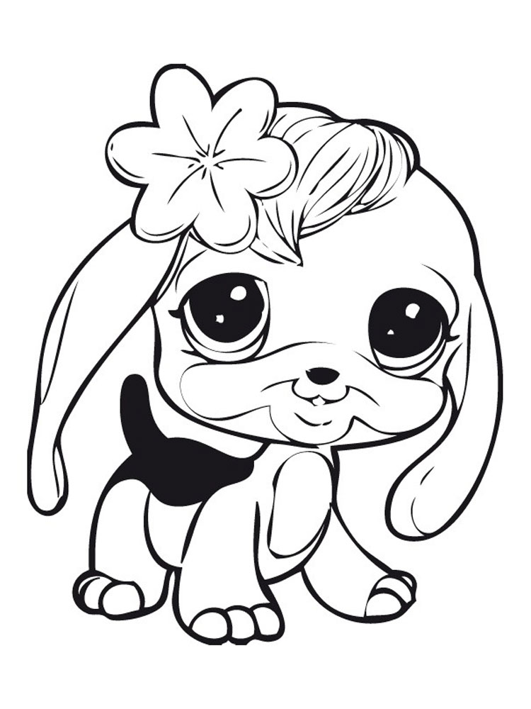 Dog Littlest Pet Shop coloring page