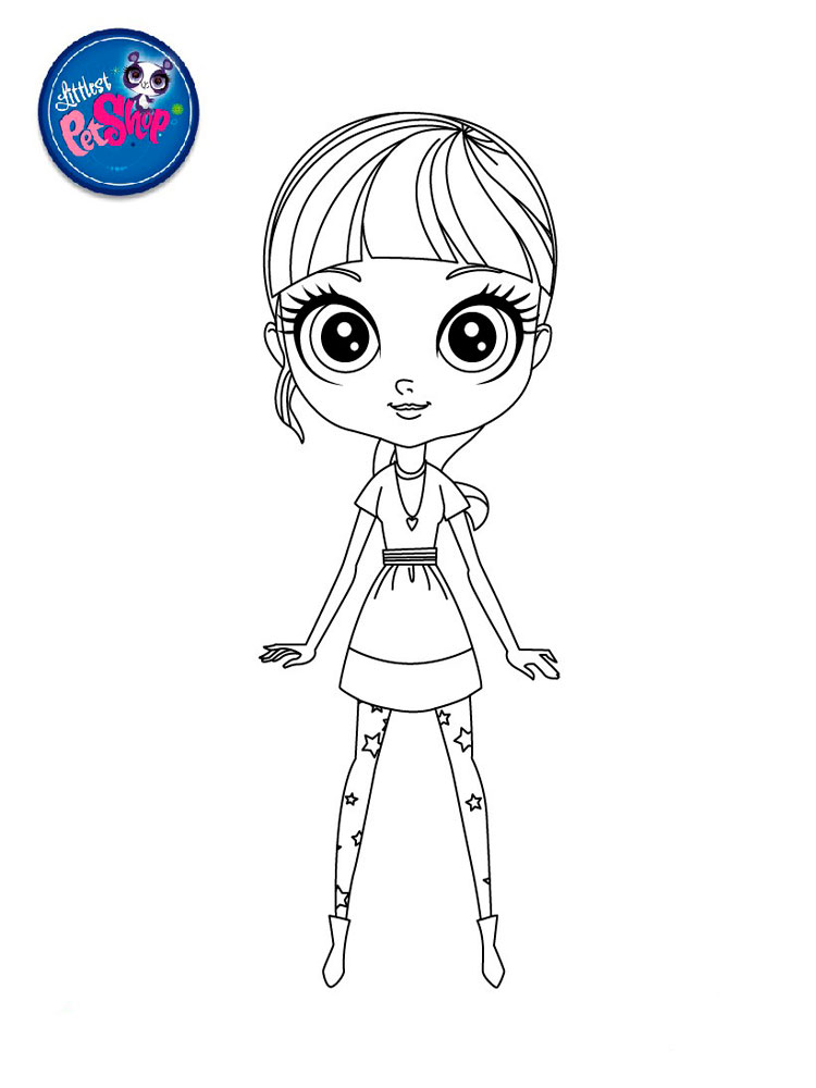 Blythe coloring page