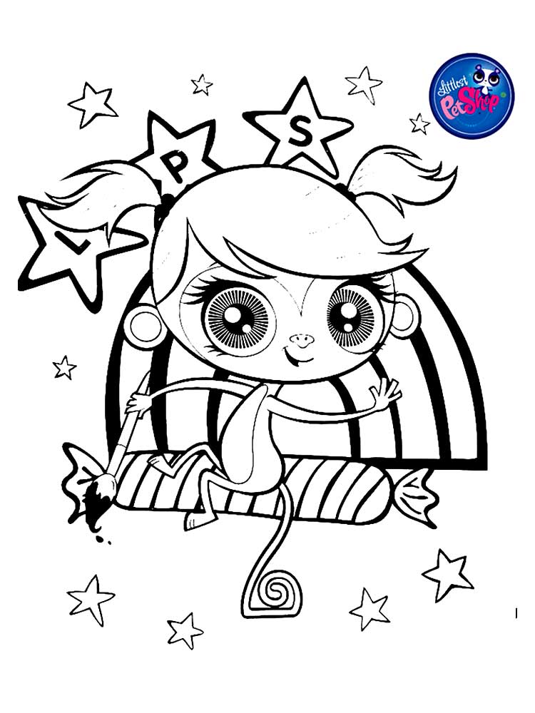 Cute Blythe coloring page