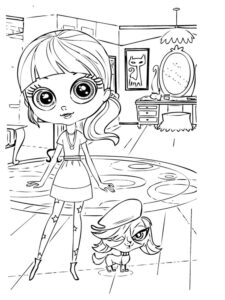 Blythe Baxter and Zoe Trent coloring page