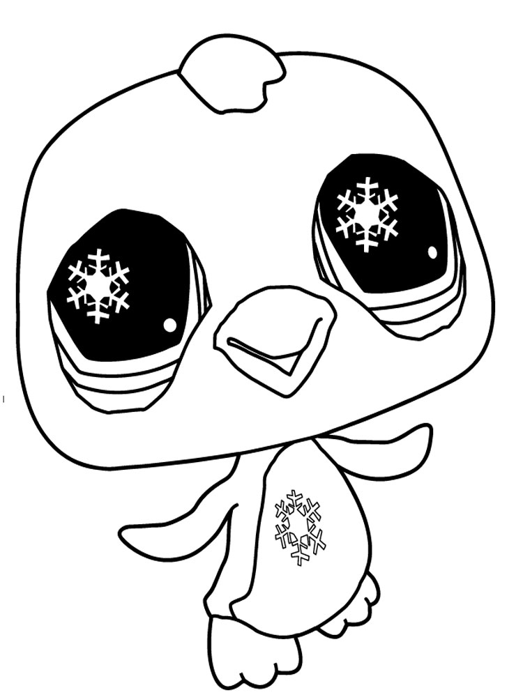 Penguin Littlest Pet Shop coloring page