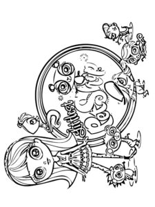 Animation Littlest Pet Shop coloring page