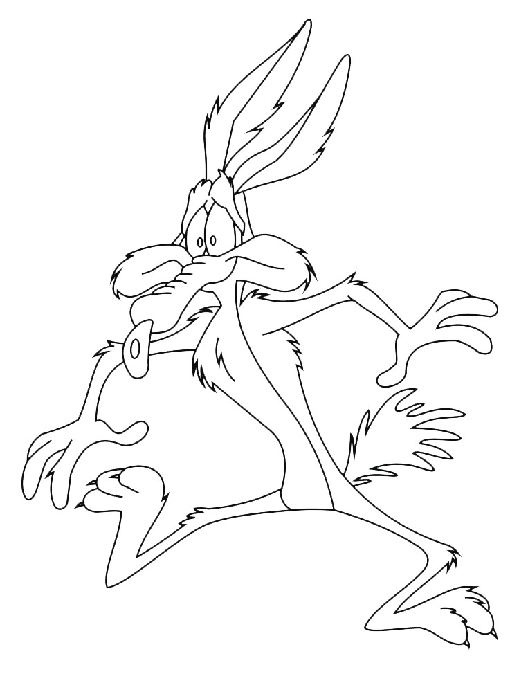 Wile E. Coyote coloring page