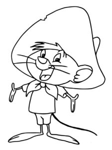 Speedy Gonzales coloring page