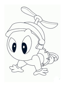 Baby Marvin the Martian coloring page