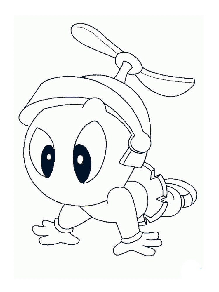 Baby Marvin the Martian coloring page
