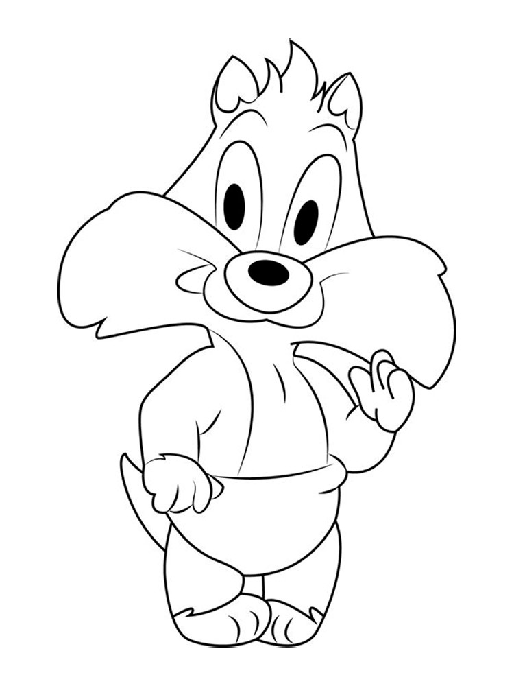 Baby Sylvester coloring page