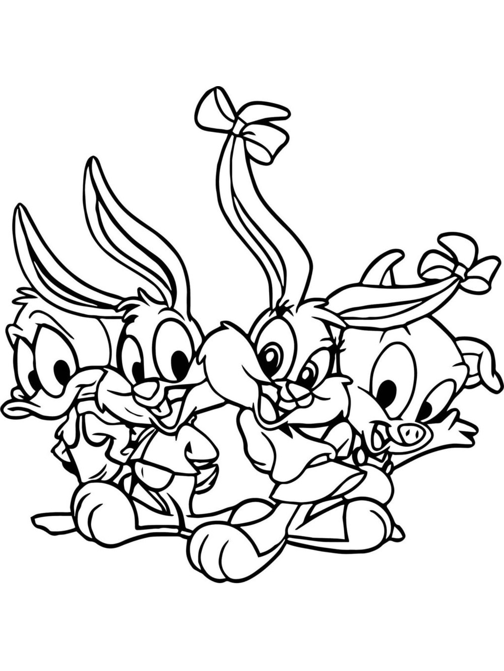 Babies Looney Tunes coloring page