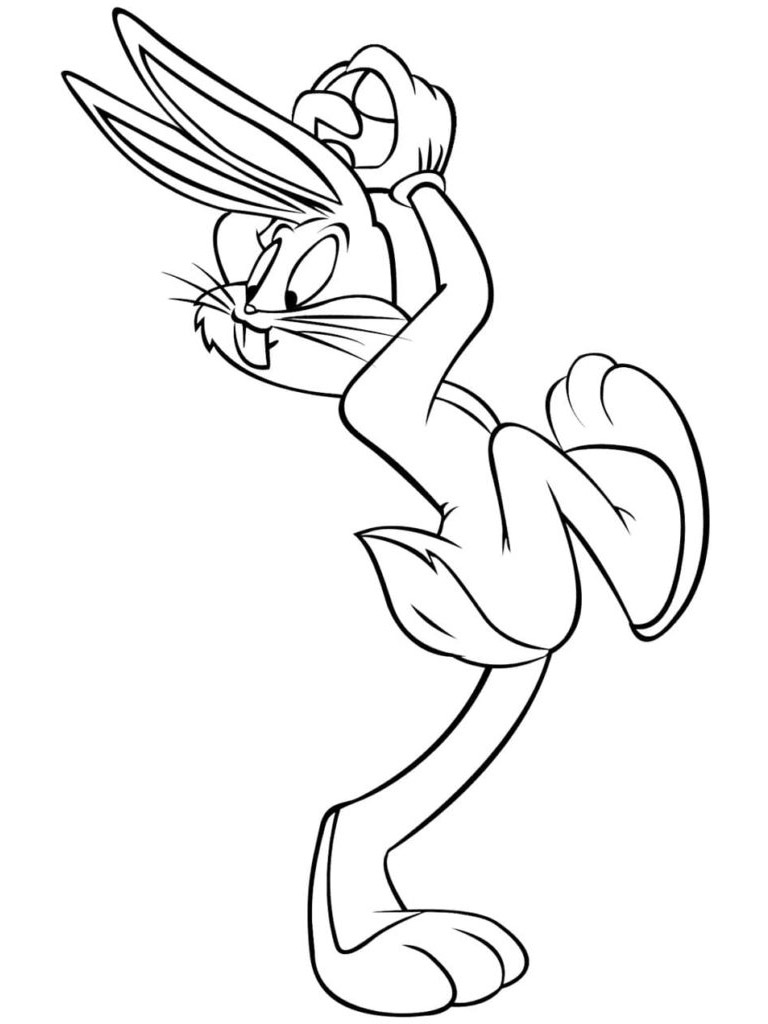 Bugs Bunny Plays Baseball coloring page