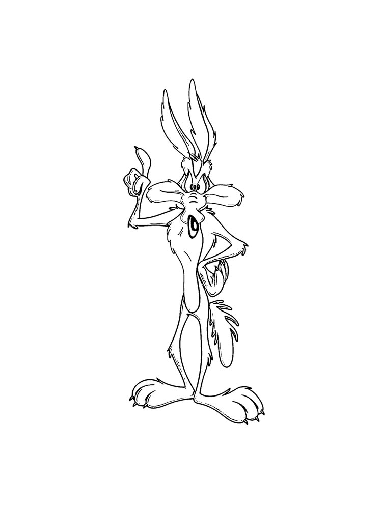 Wile E. Coyote 2 coloring page