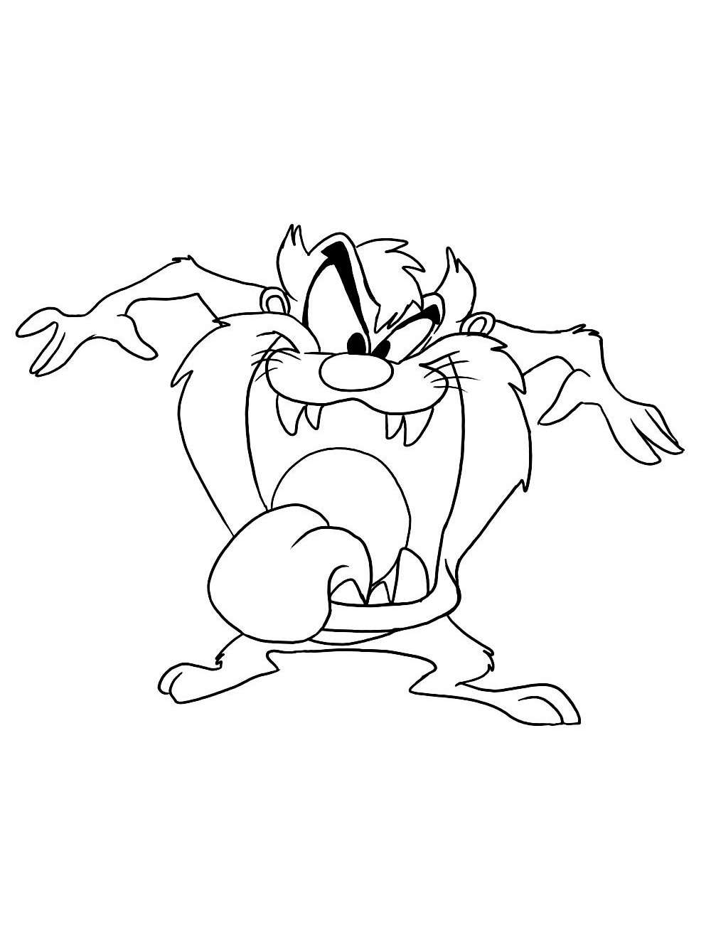 Tasmanian Devil coloring page
