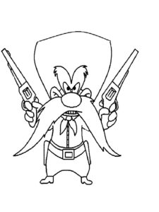 Yosemite Sam 2 coloring page