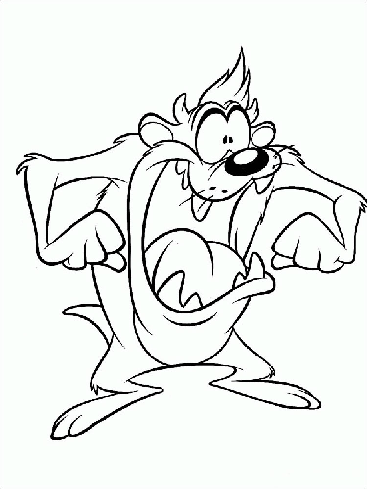 Tasmanian Devil coloring page