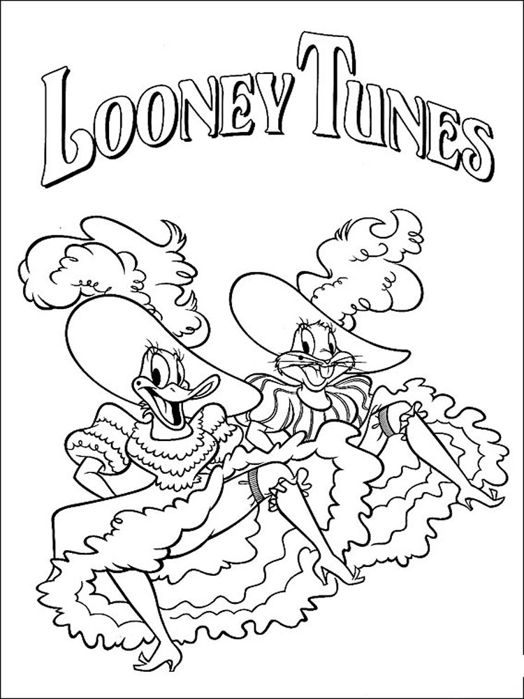 Funny Looney Tunes coloring page