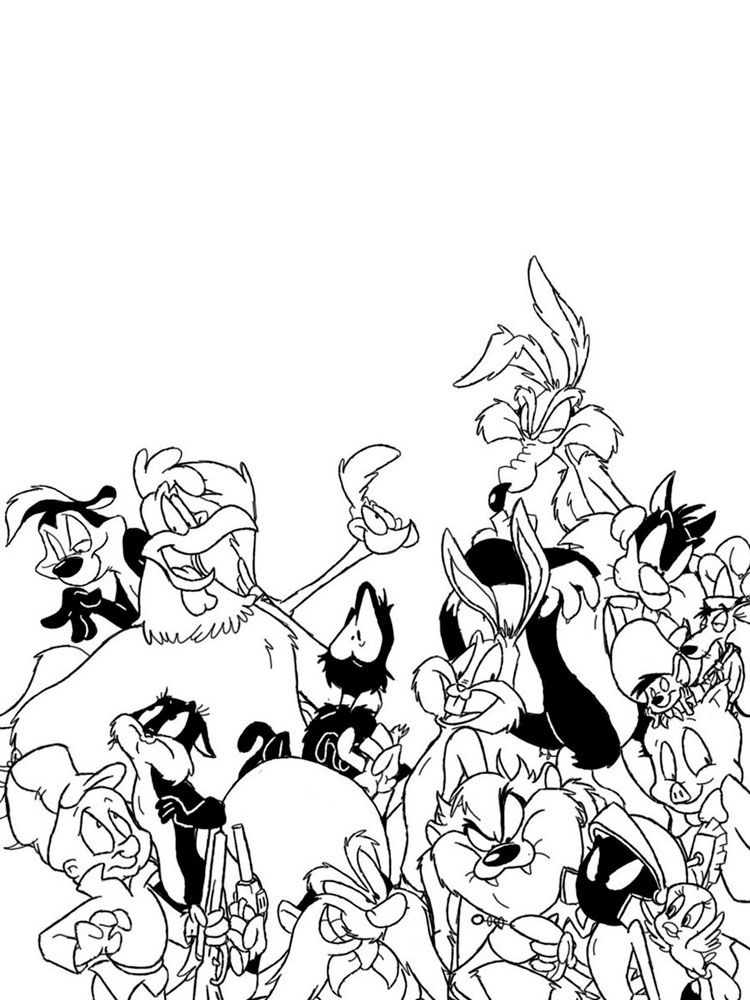 Characters Looney Tunes coloring page