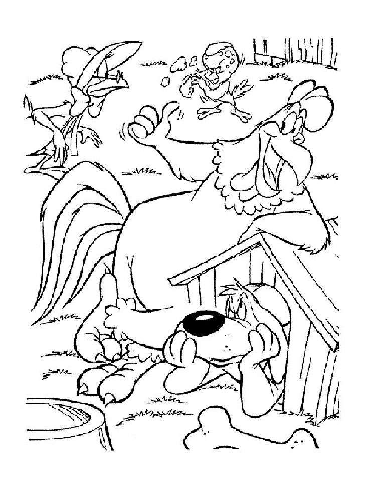 Foghorn Leghorn from Looney Tunes coloring page
