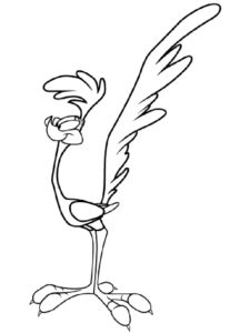 Road Runner from Looney Tunes coloring page