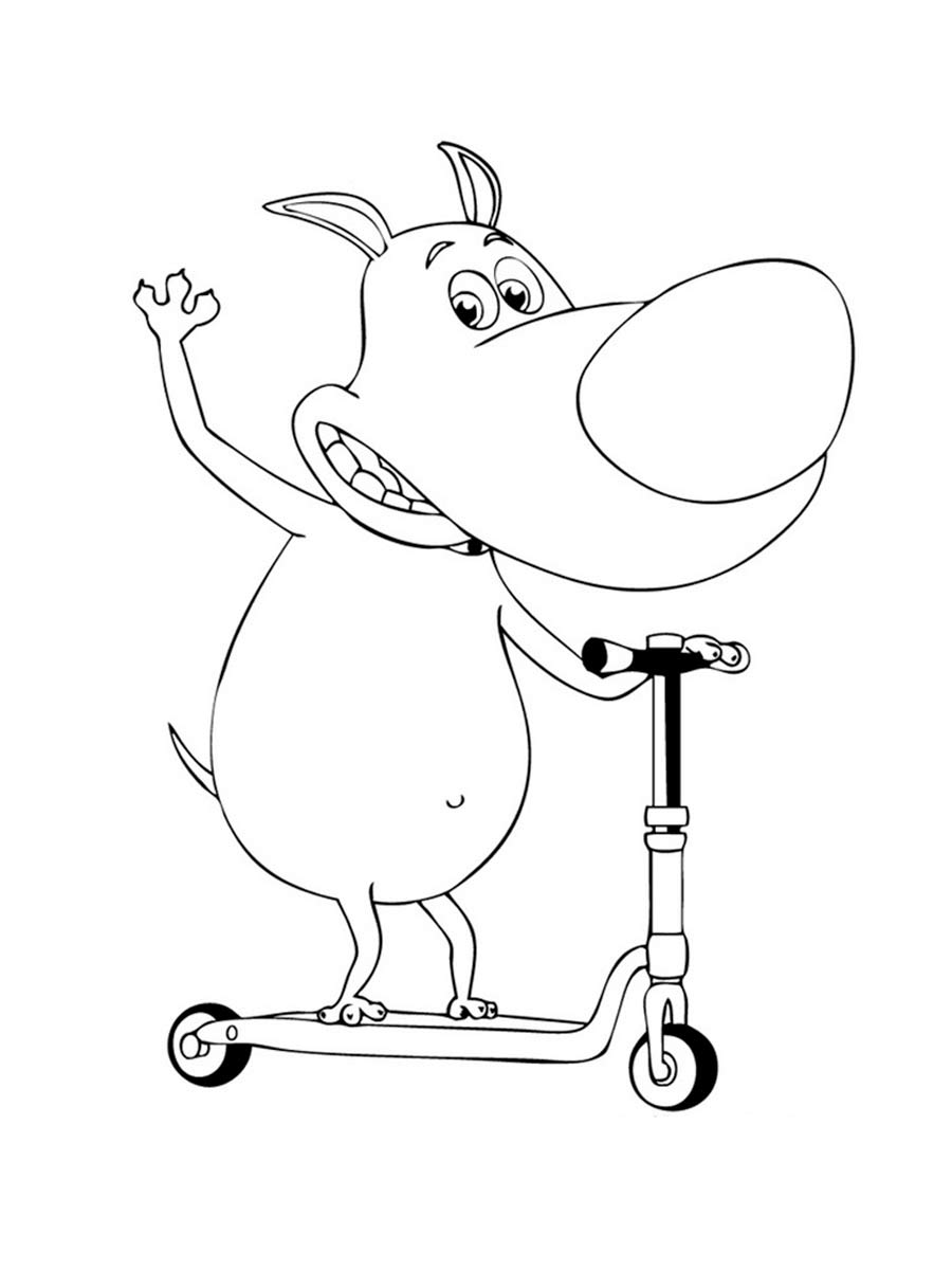 Loopdidoo 4 coloring page