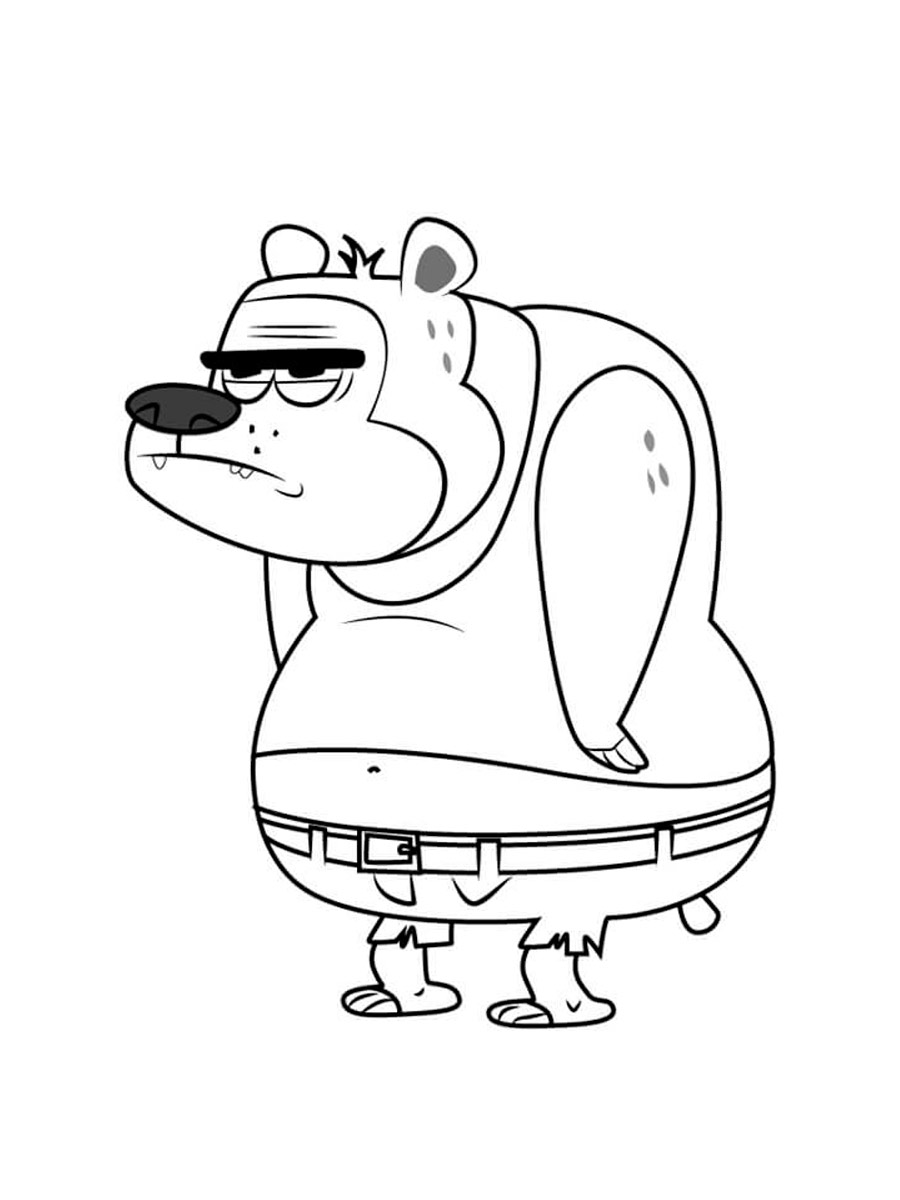 Clampy coloring page