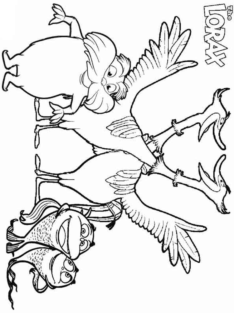 Lorax 14 coloring page