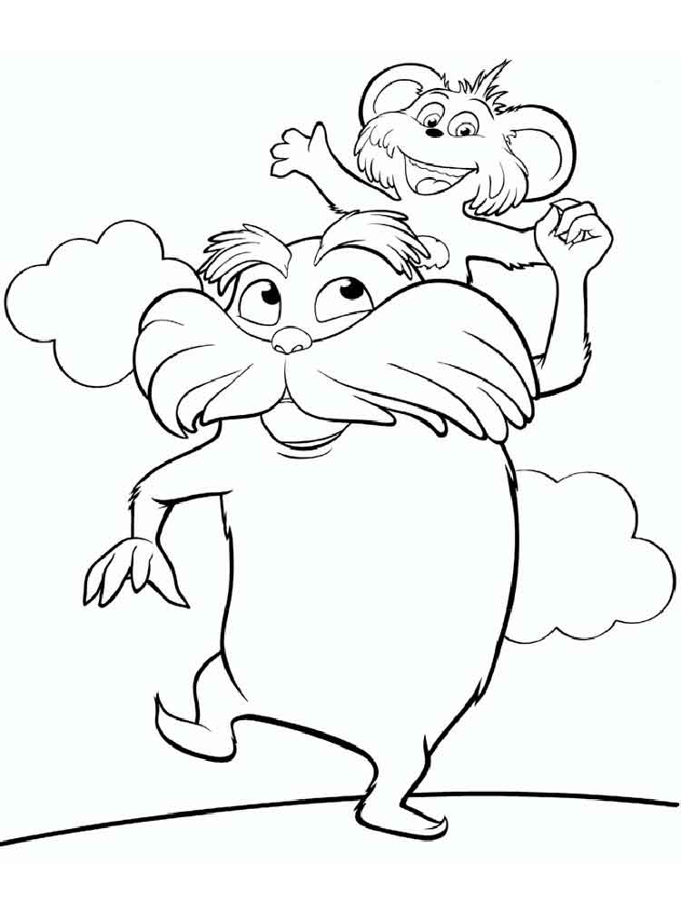 Lorax 7 coloring page