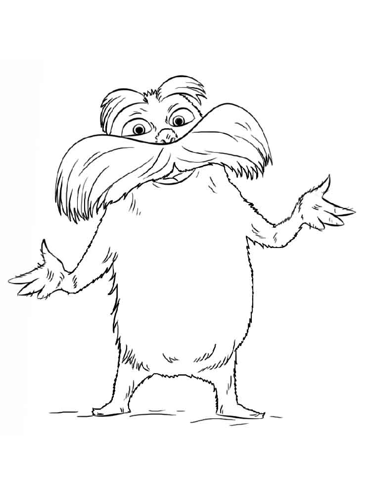 Lorax 9 coloring page