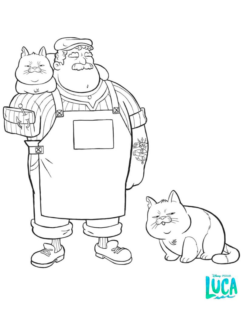 Luca 10 coloring page
