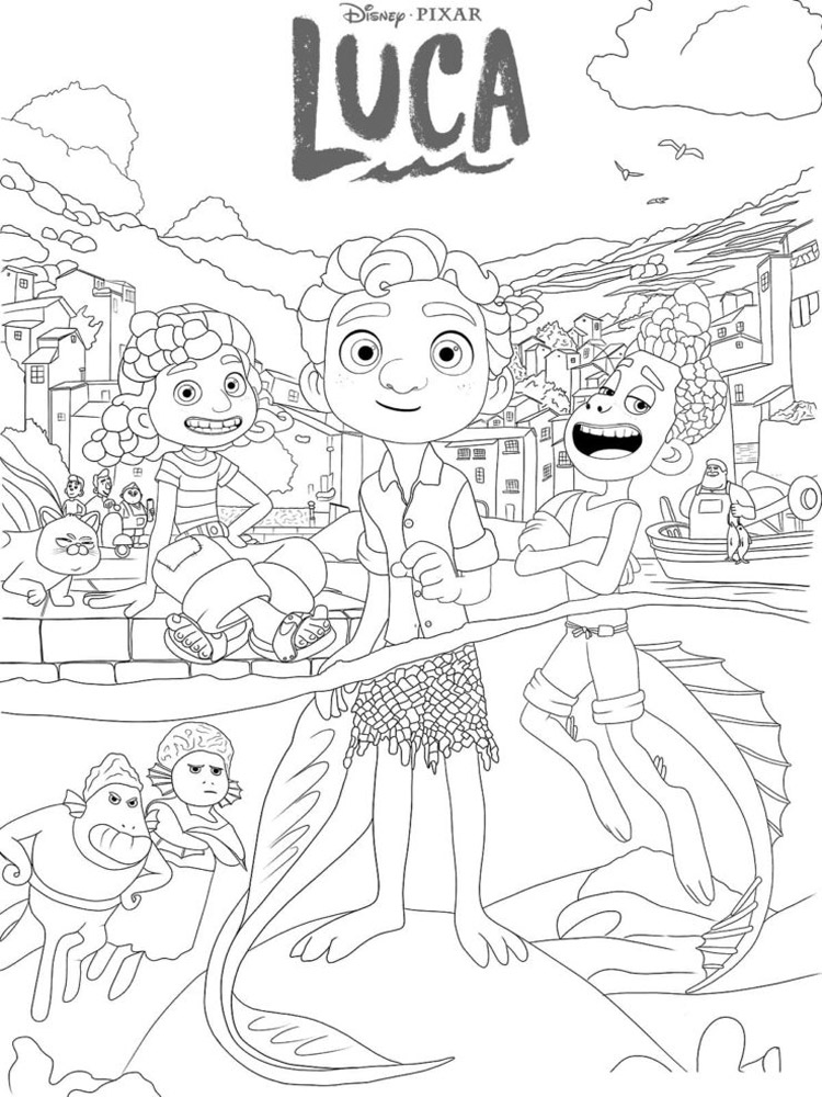 Luca 3 coloring page