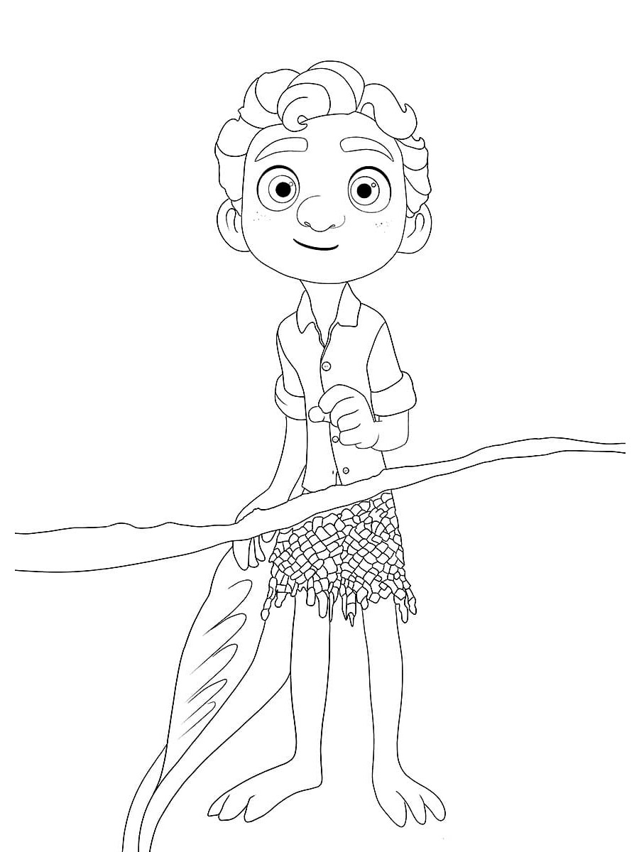 Luca Paguro coloring page