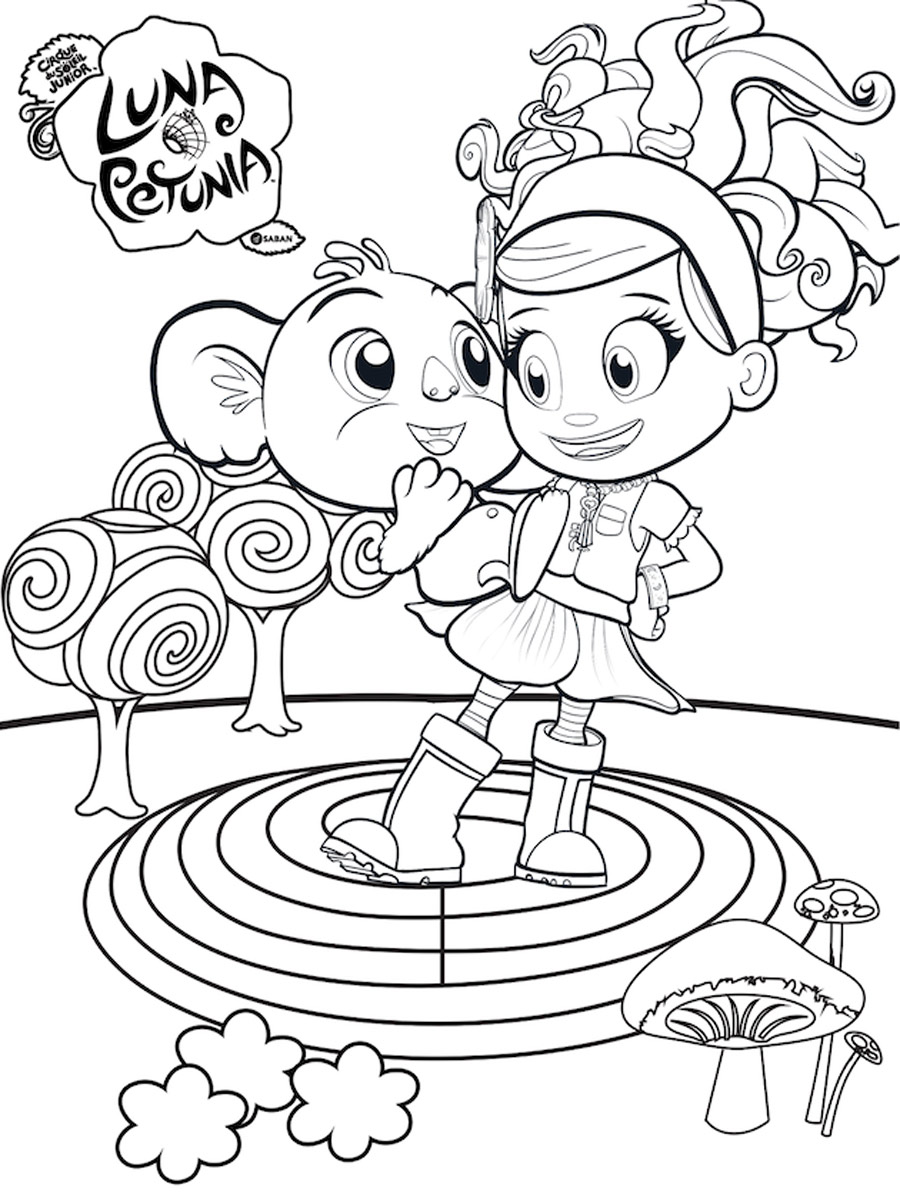 Luna Petunia 2 coloring page