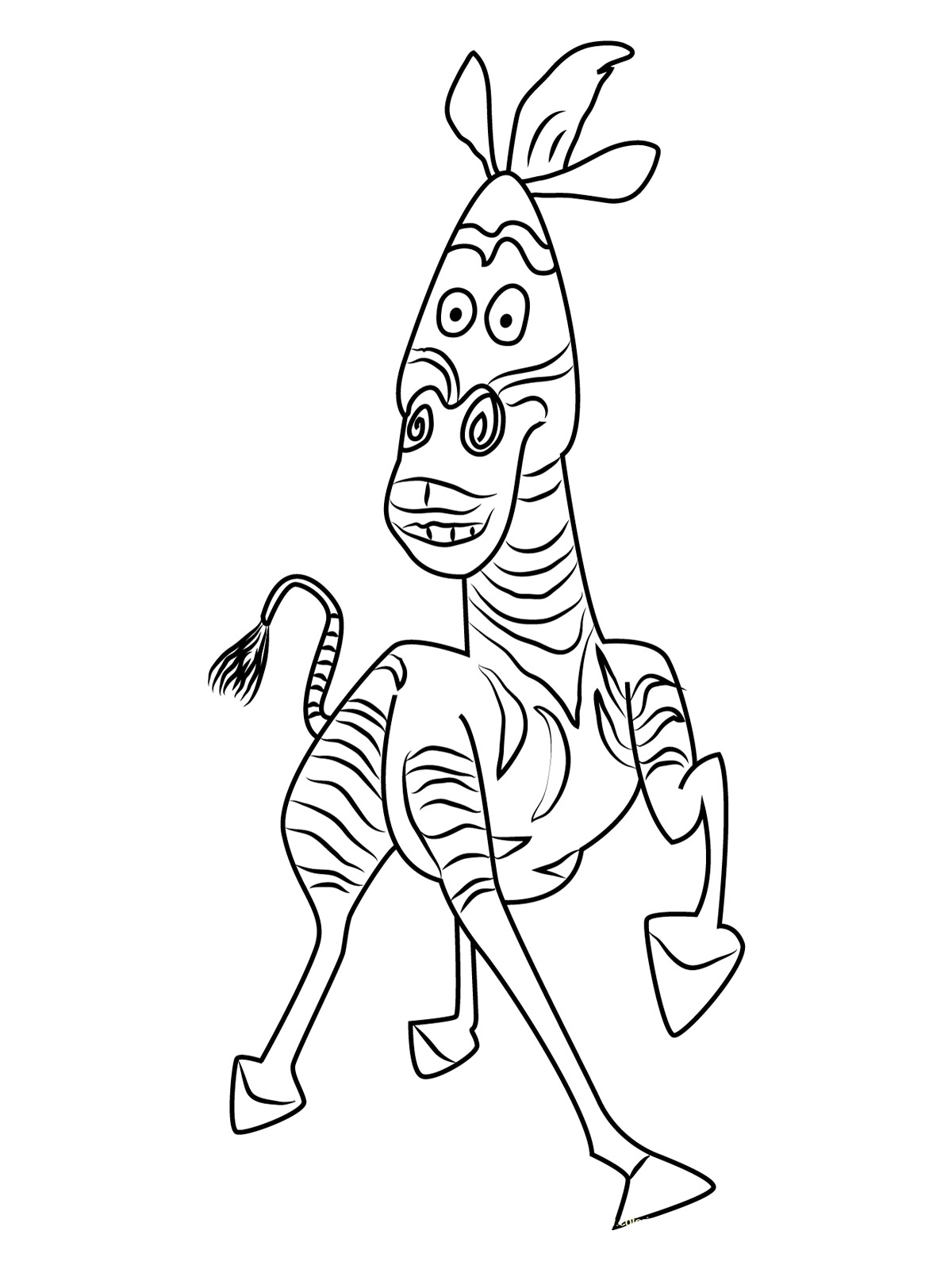 Funny Marty coloring page