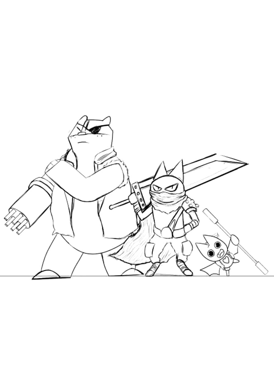 Mao Mao 5 coloring page