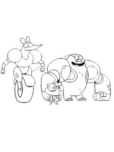 Mao Mao 6 coloring page