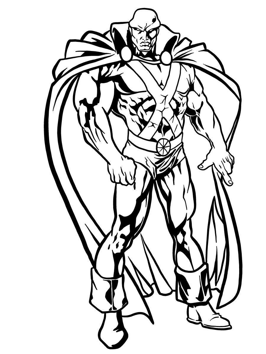 Martian Manhunter 1 coloring page