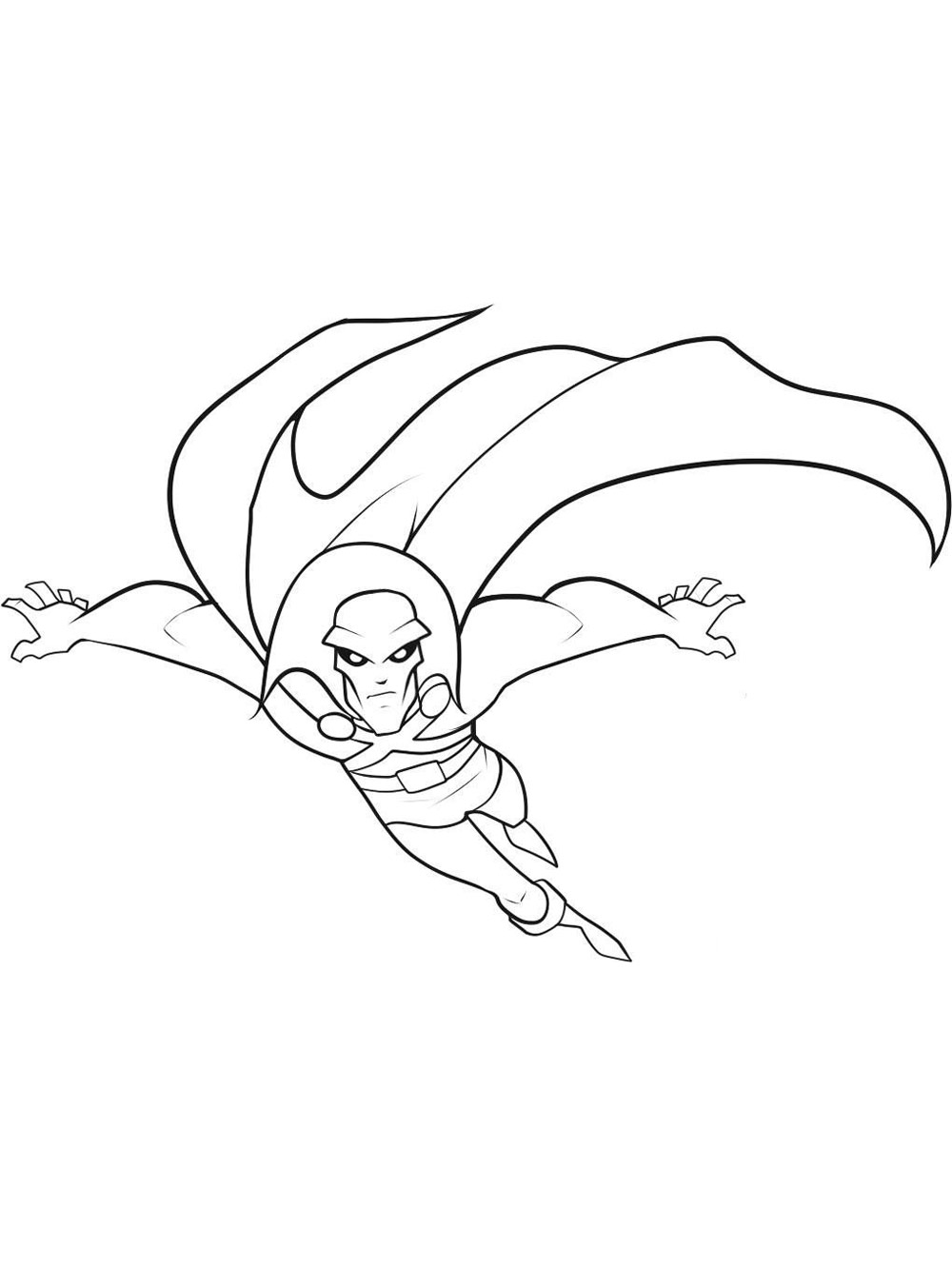 Martian Manhunter 9 coloring page