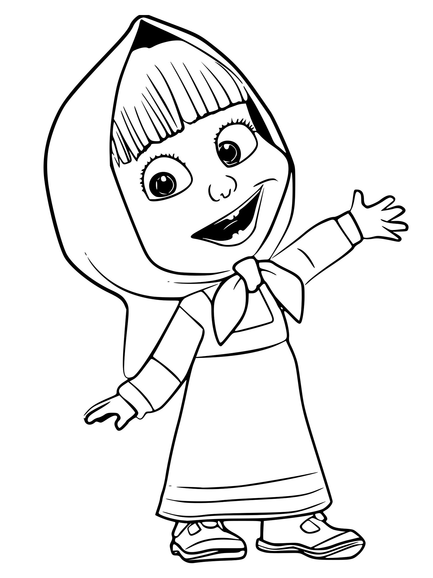 Masha and the Bear 10 coloring page