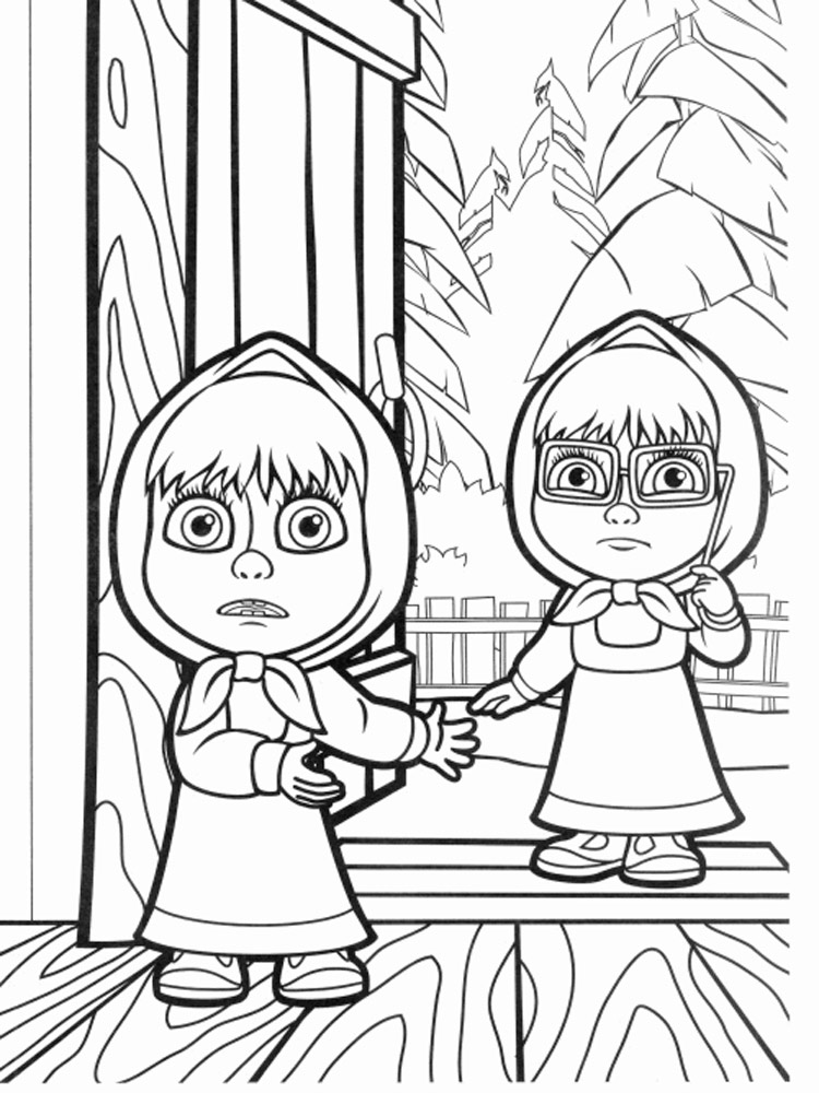Masha and the Bear 41 coloring page