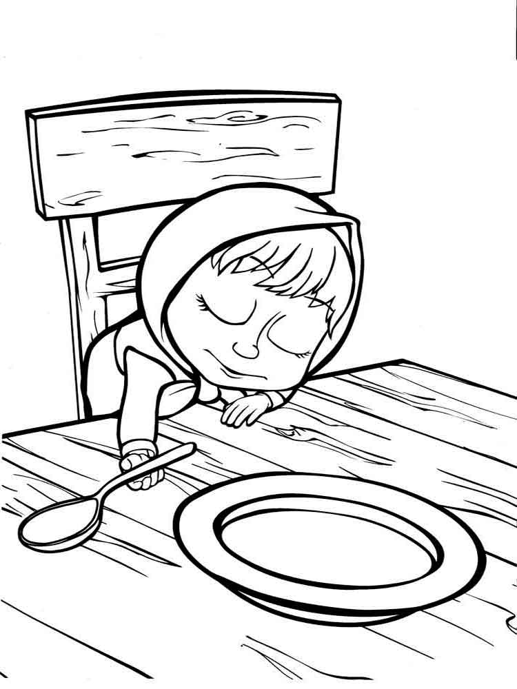 Masha and the Bear 56 coloring page