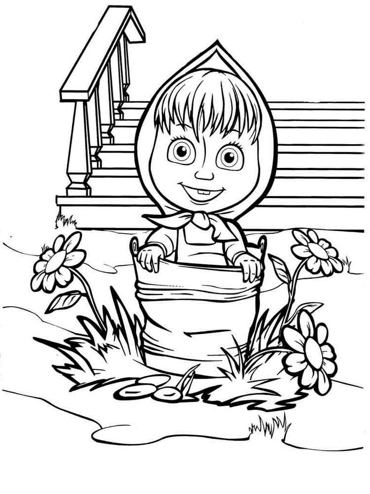 Masha and the Bear 58 coloring page