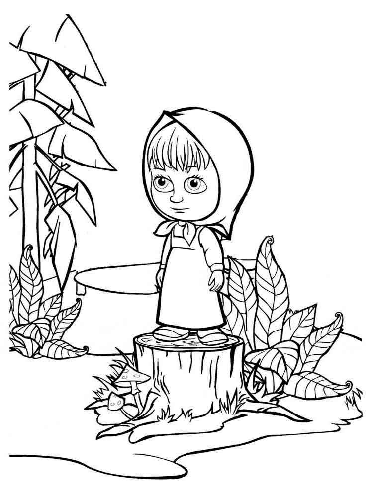 Masha and the Bear 78 coloring page