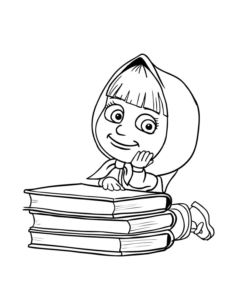 Masha and the Bear 95 coloring page