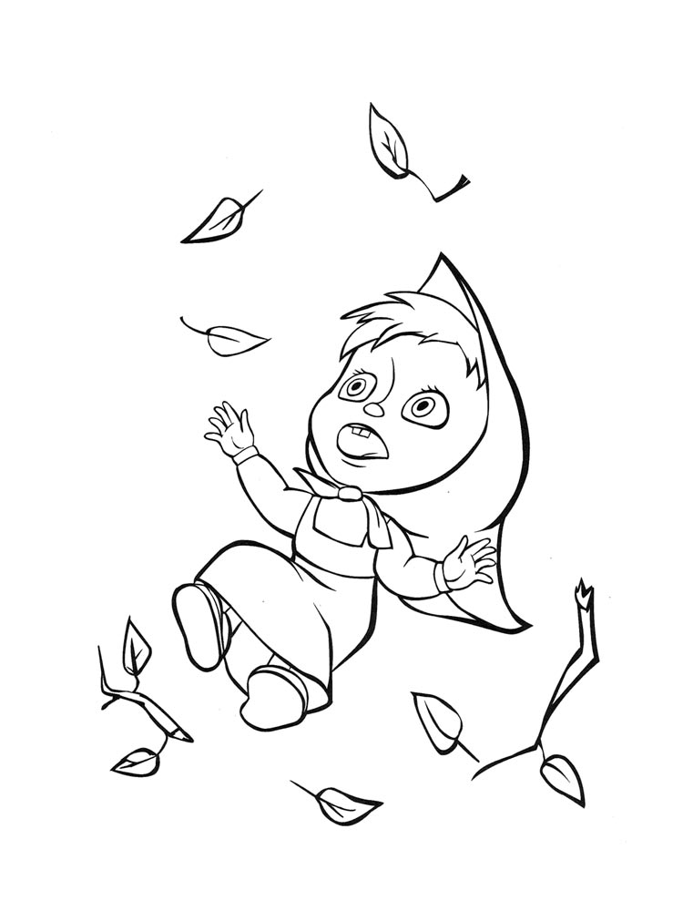 Masha and the Bear 98 coloring page