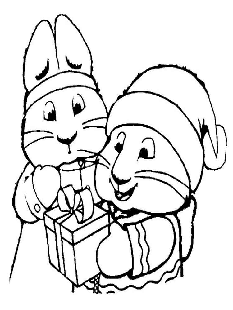 Max and Ruby 1 coloring page