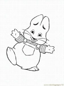 Max and Ruby 17 coloring page