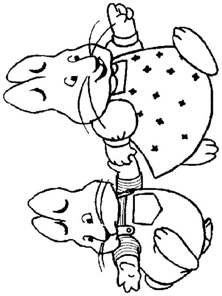 Max and Ruby 2 coloring page